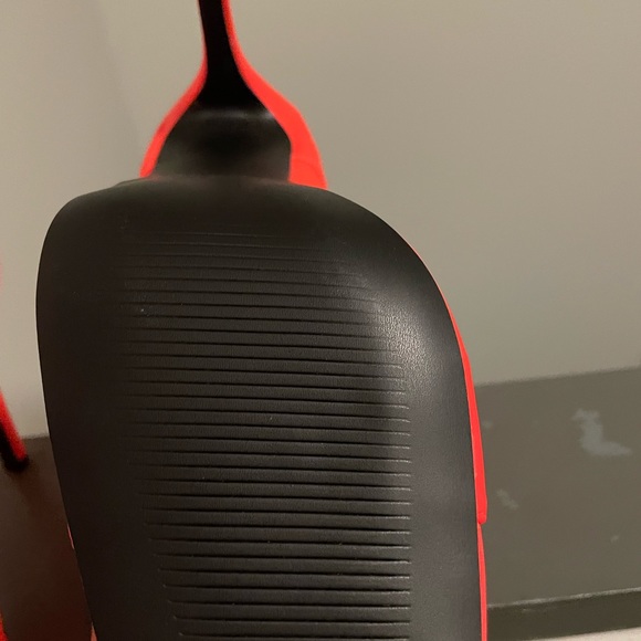 Neon Orange heels with a zipper - Picture 4 of 4